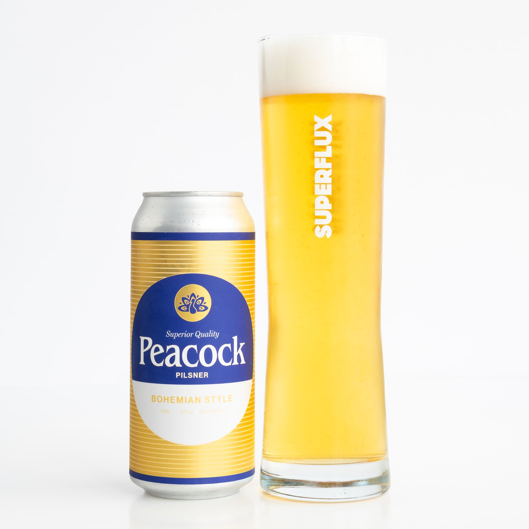 Peacock Pilsner  Superflux Beer Company